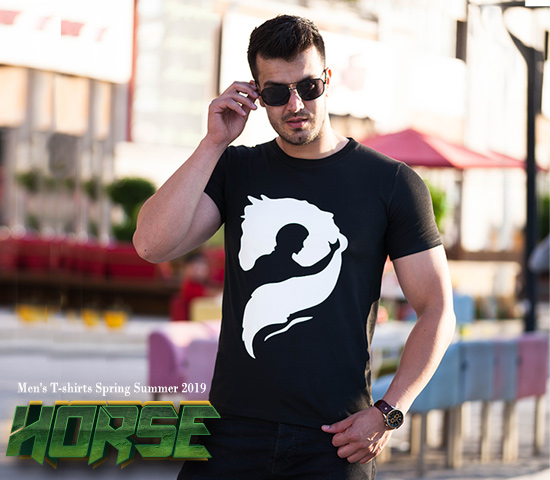 تیشرت مردانه مدل horse