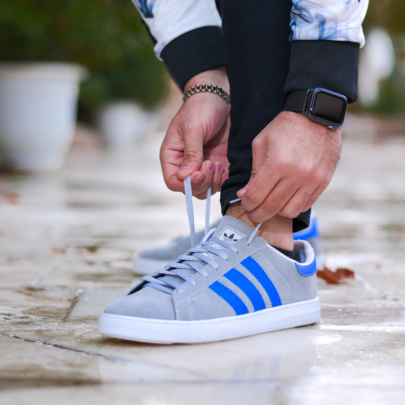 کفش مردانه adidas مدل STREIFEN (طوسی آبی)