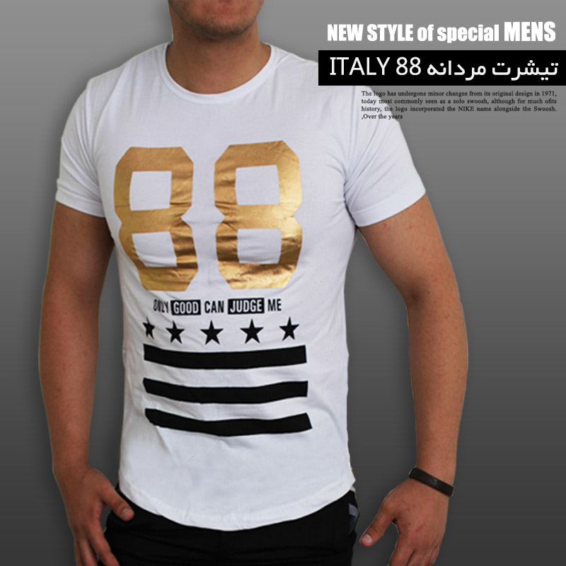 تیشرت مردانه ITALY 88 White