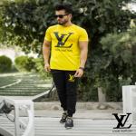 ست تیشرت و شلوار Louis Vuitton مدل hayma (زرد)